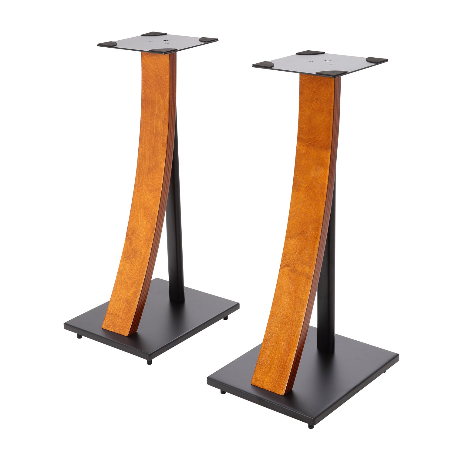 EXIMUS One Pair Fixed Height Universal Speaker Floor Stands with