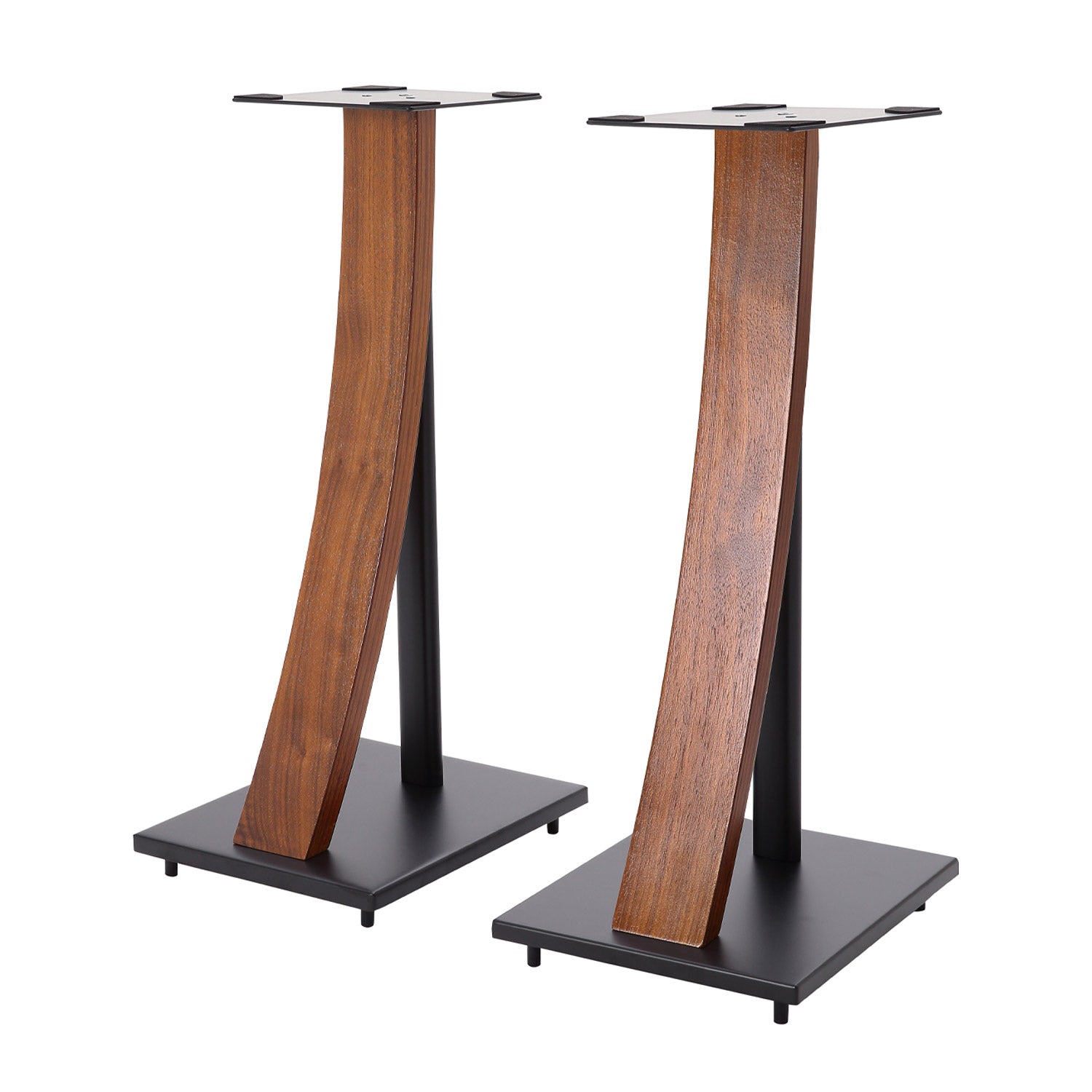 EXIMUS One Pair Fixed Height Universal Speaker Floor Stands with