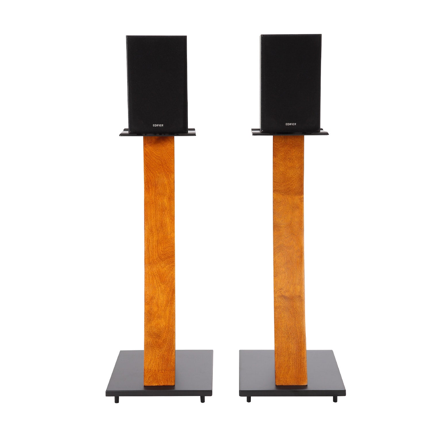 EXIMUS One Pair Fixed Height Universal Speaker Floor Stands with